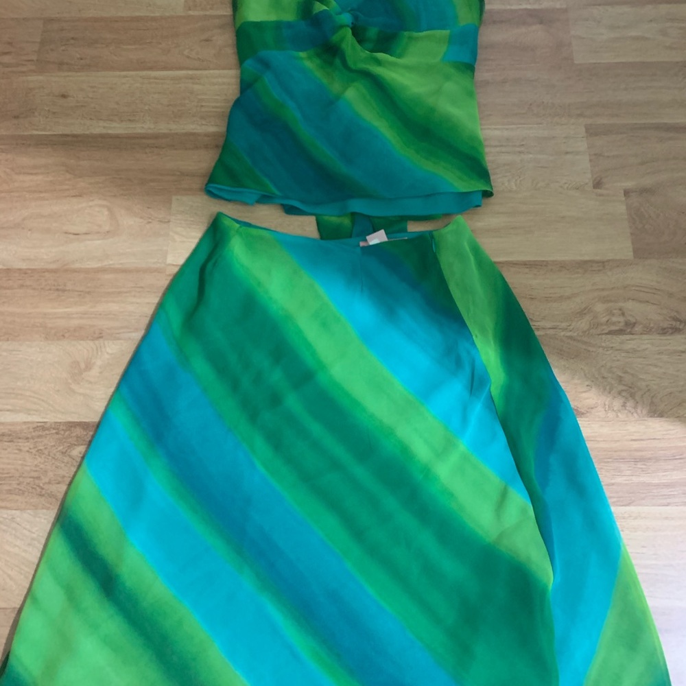 Beautiful vintage set skirt size10 top size 12 - Picture 2 of 15